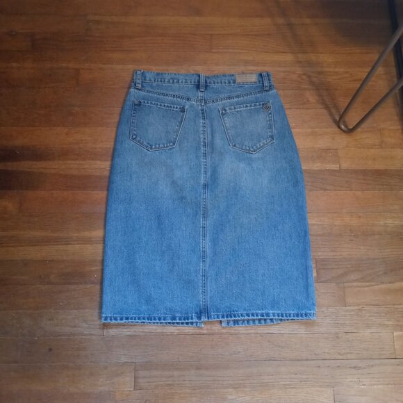 VELVET HEART gina high rise denim skirt with front slit (sz28) - Picture 2 of 13